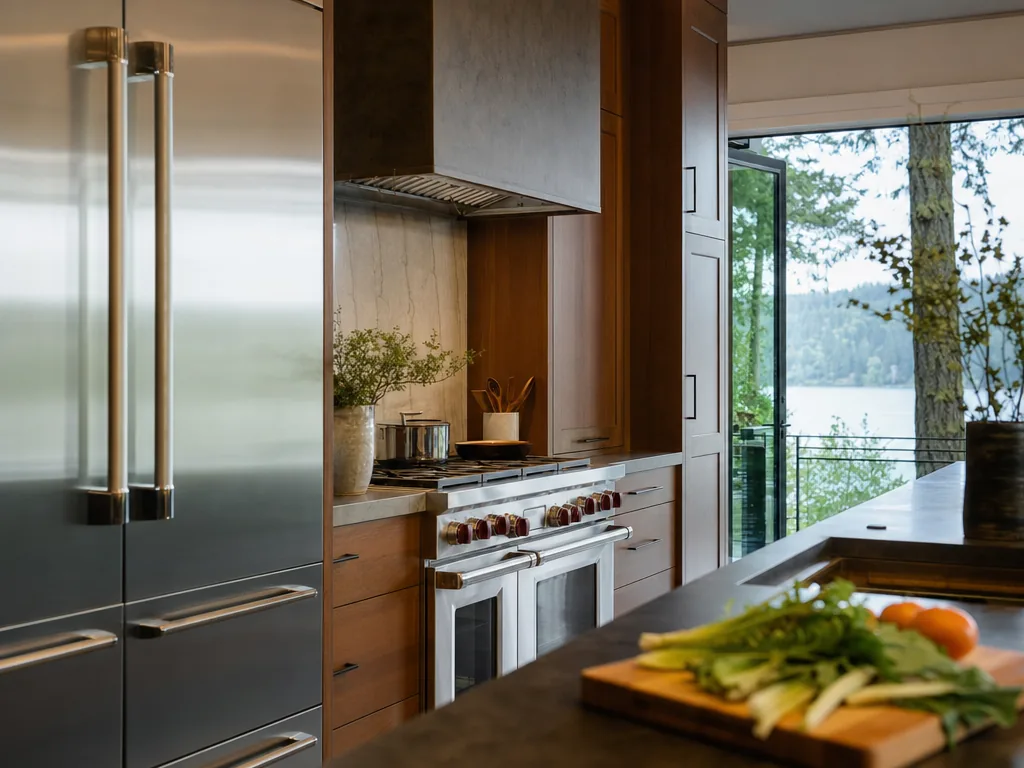 Luxury built-in kitchen in a Carnation, Washington home