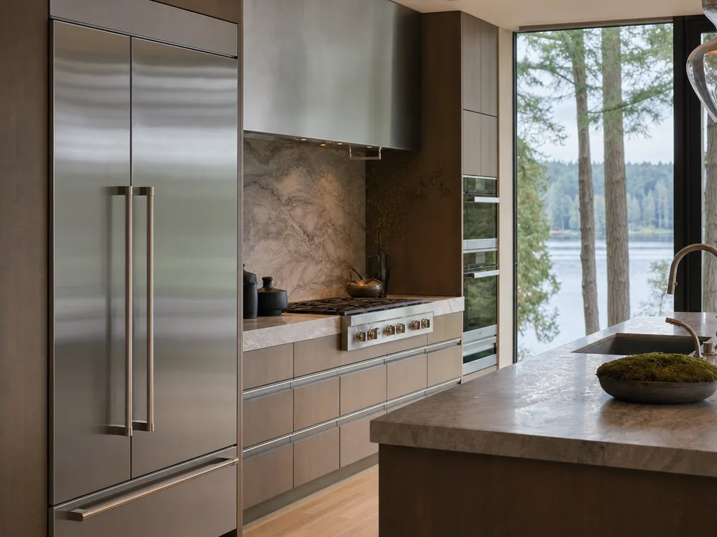 Luxury built-in kitchen in a Clyde Hill, Washington home