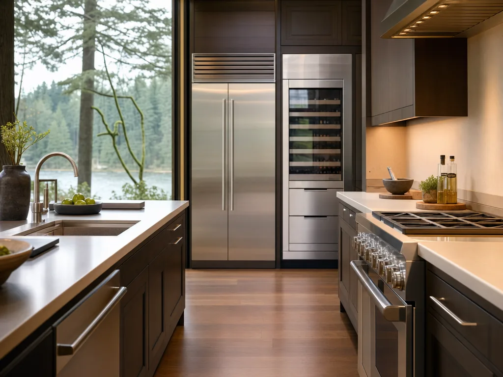 Luxury built-in kitchen in a DuPont, Washington home