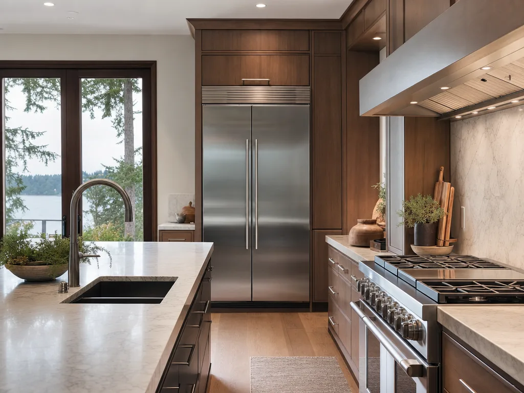 Luxury built-in kitchen in a Edmonds, Washington home