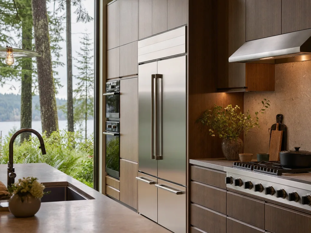 Luxury built-in kitchen in a Fircrest, Washington home