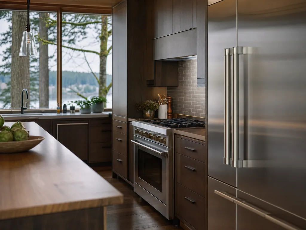 Luxury built-in kitchen in a Medina, Washington home