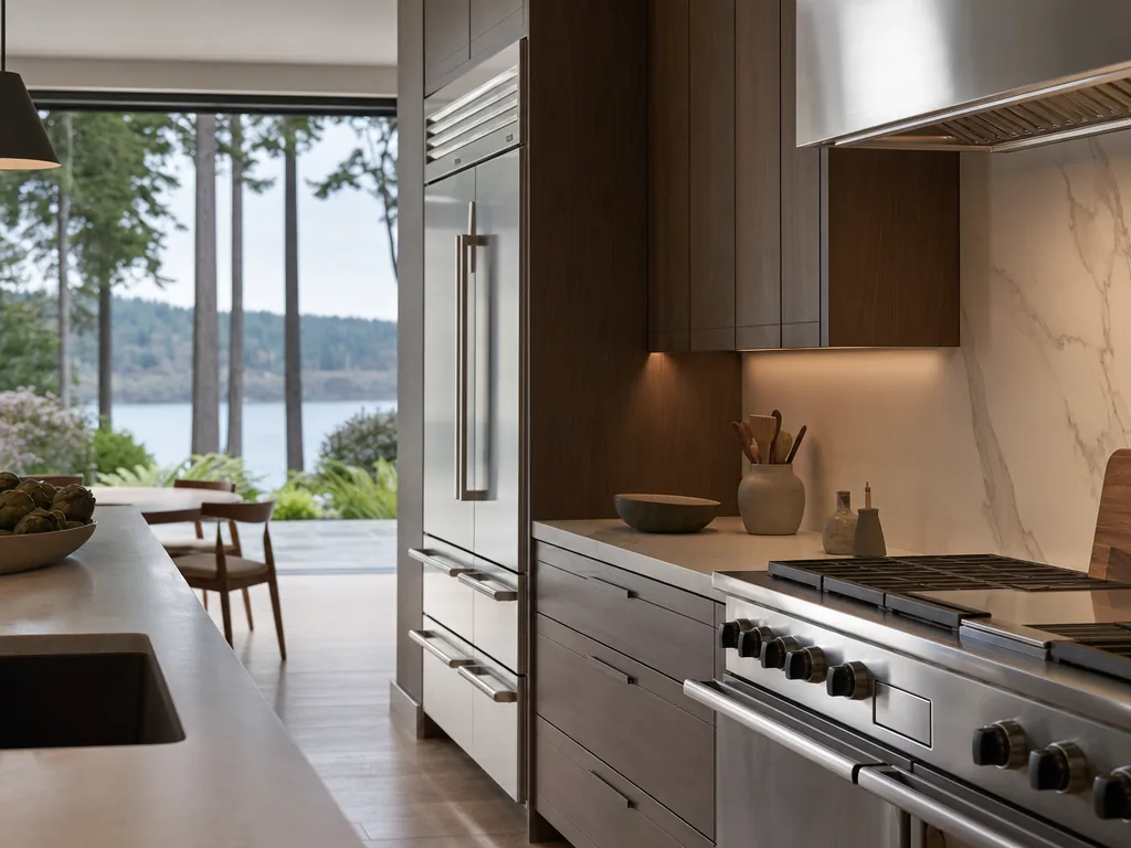 Luxury built-in kitchen in a Mukilteo, Washington home