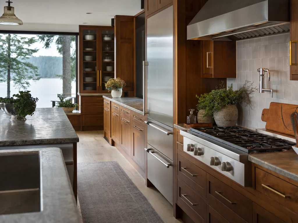 Luxury built-in kitchen in a Poulsbo, Washington home