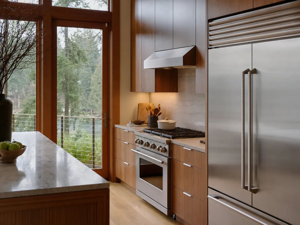 Luxury built-in kitchen in a Redmond, Washington home