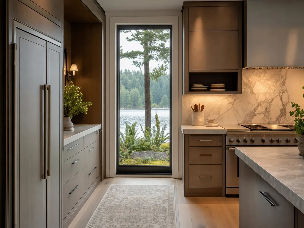 Luxury built-in kitchen in a Ruston, Washington home