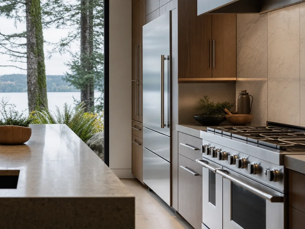 Luxury built-in kitchen in a Sammamish, Washington home