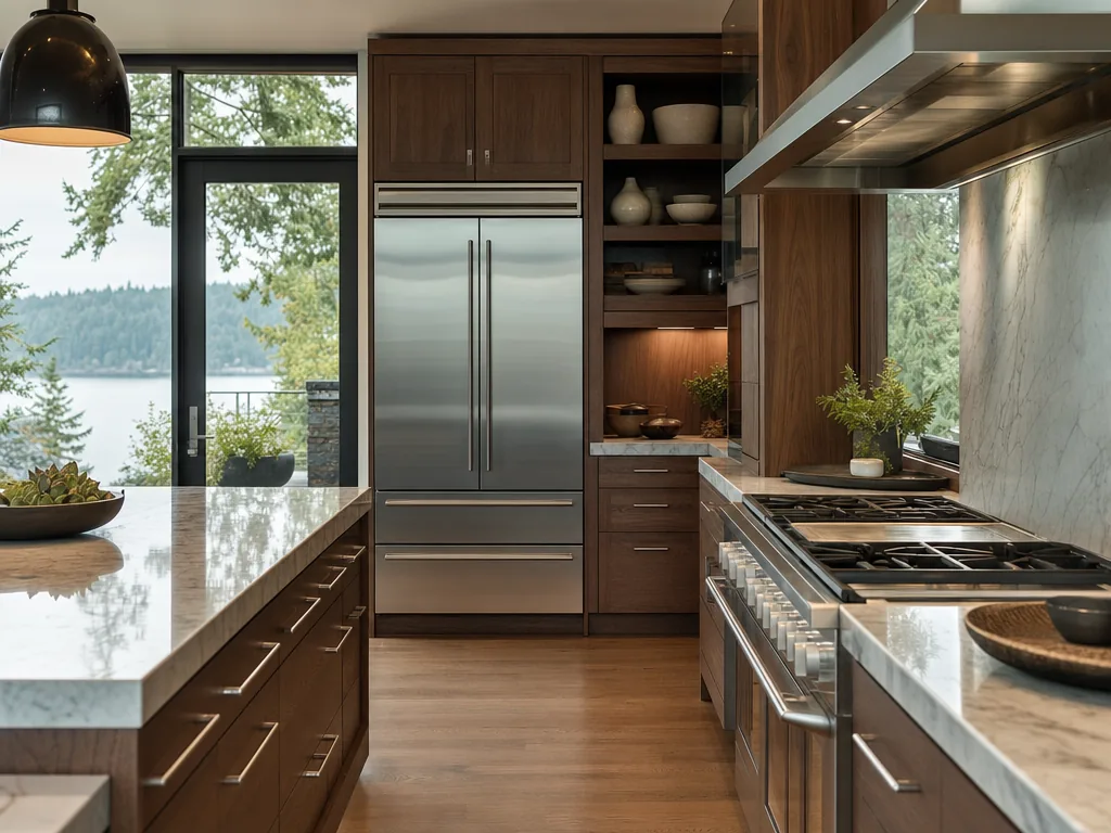 Luxury built-in kitchen in a Shoreline, Washington home