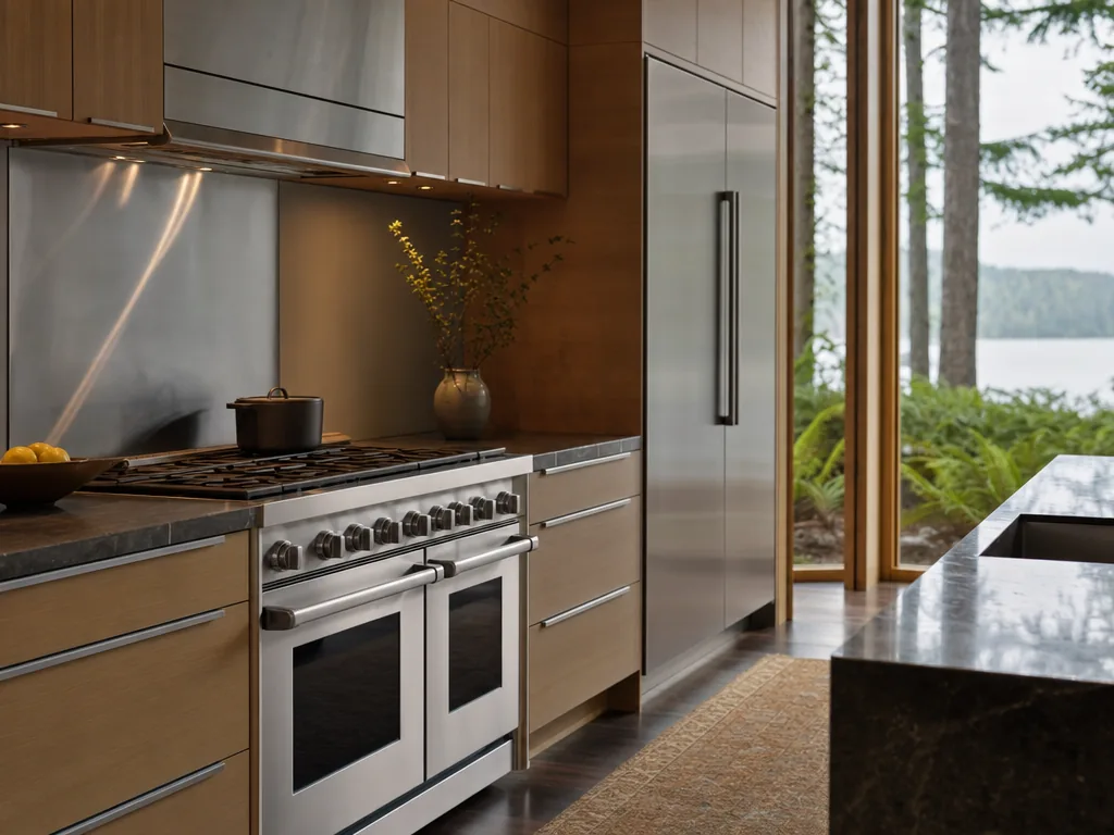 Luxury built-in kitchen in a Woodway, Washington home