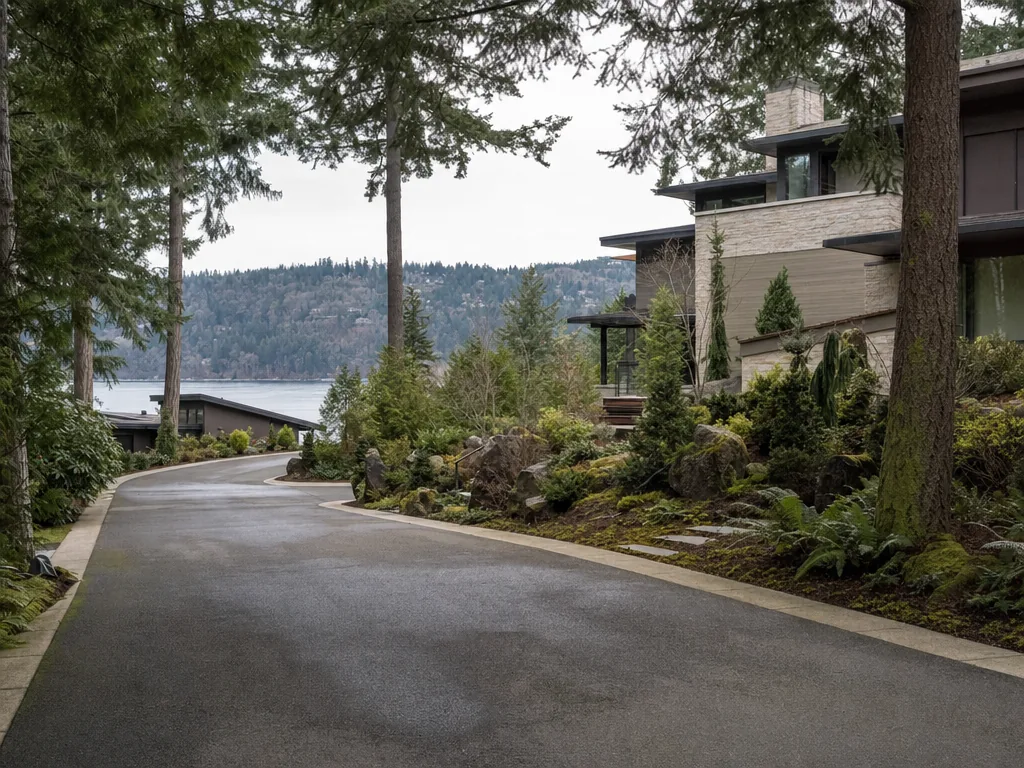 Washington residential street in the Seattle service area