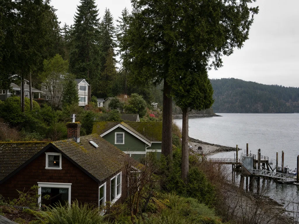 Washington residential street in the Seattle service area